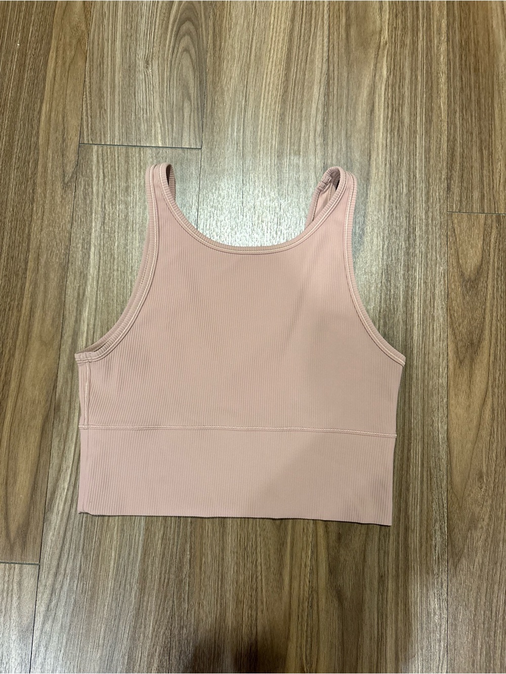 lululemon athletica Ribbed Cropped Tank Top - Dusty Rose